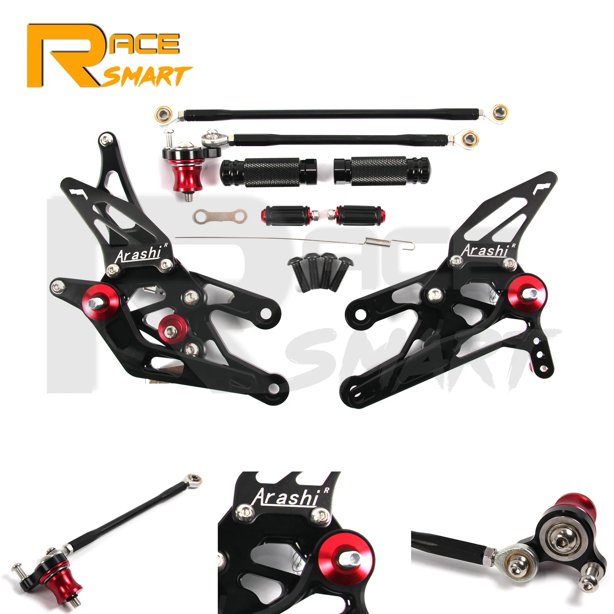 Для HONDA CBR1000RR 2004 2005 2006 2007 1000RR Задние подножки педали аксессуары для мотоциклов CNC