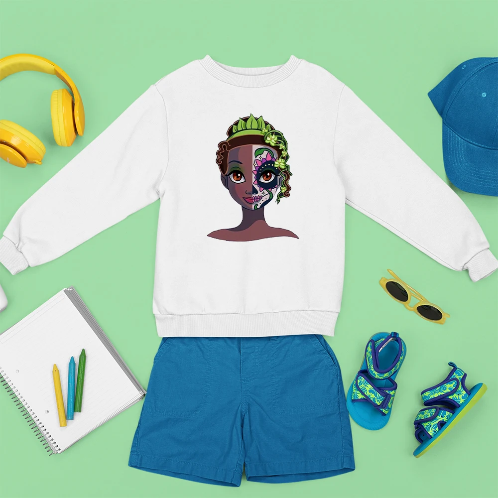 Disney The Princess and the Frog Beauty Mulan Tops Anime Loose Clothes Trendy Sweatshirt Unisex Tiana Printing Children Pullover
Disney The Princess and the Frog Beauty Mulan Tops Anime Loose Clothes Trendy Sweatshirt Unisex Tiana Printing Children Pullover