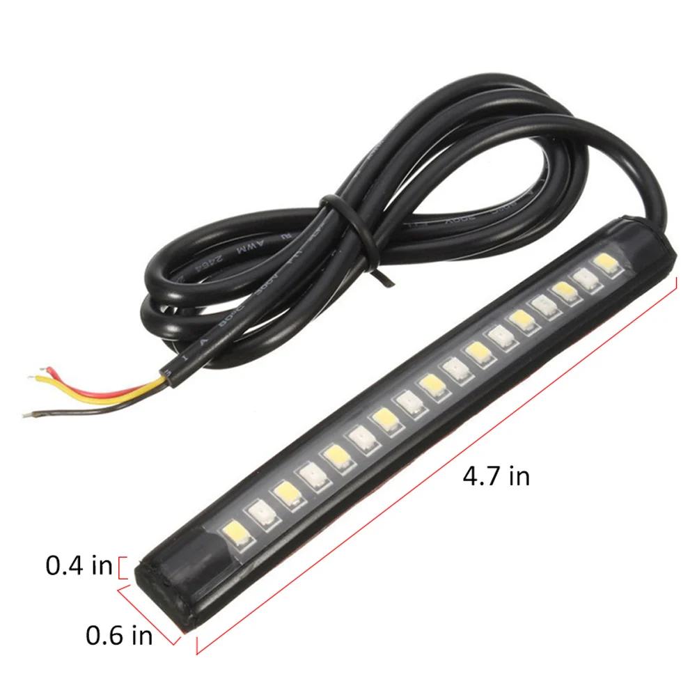 2PCS Universal Motorcycle Car Truck 17LED Flexible Strip Tail Brake Lights Turn Signal Strip License Plate Light Lamp Stripe
2PCS Universal Motorcycle Car Truck 17LED Flexible Strip Tail Brake Lights Turn Signal Strip License Plate Light Lamp Stripe