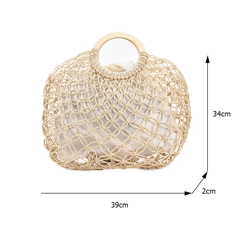 Beach Vacation Women Straw Woven Large Capacity Hollow Tote Bag Vintage Ladies Summer Leisure All-Match Top-handle Handbag
Beach Vacation Women Straw Woven Large Capacity Hollow Tote Bag Vintage Ladies Summer Leisure All-Match Top-handle Handbag
