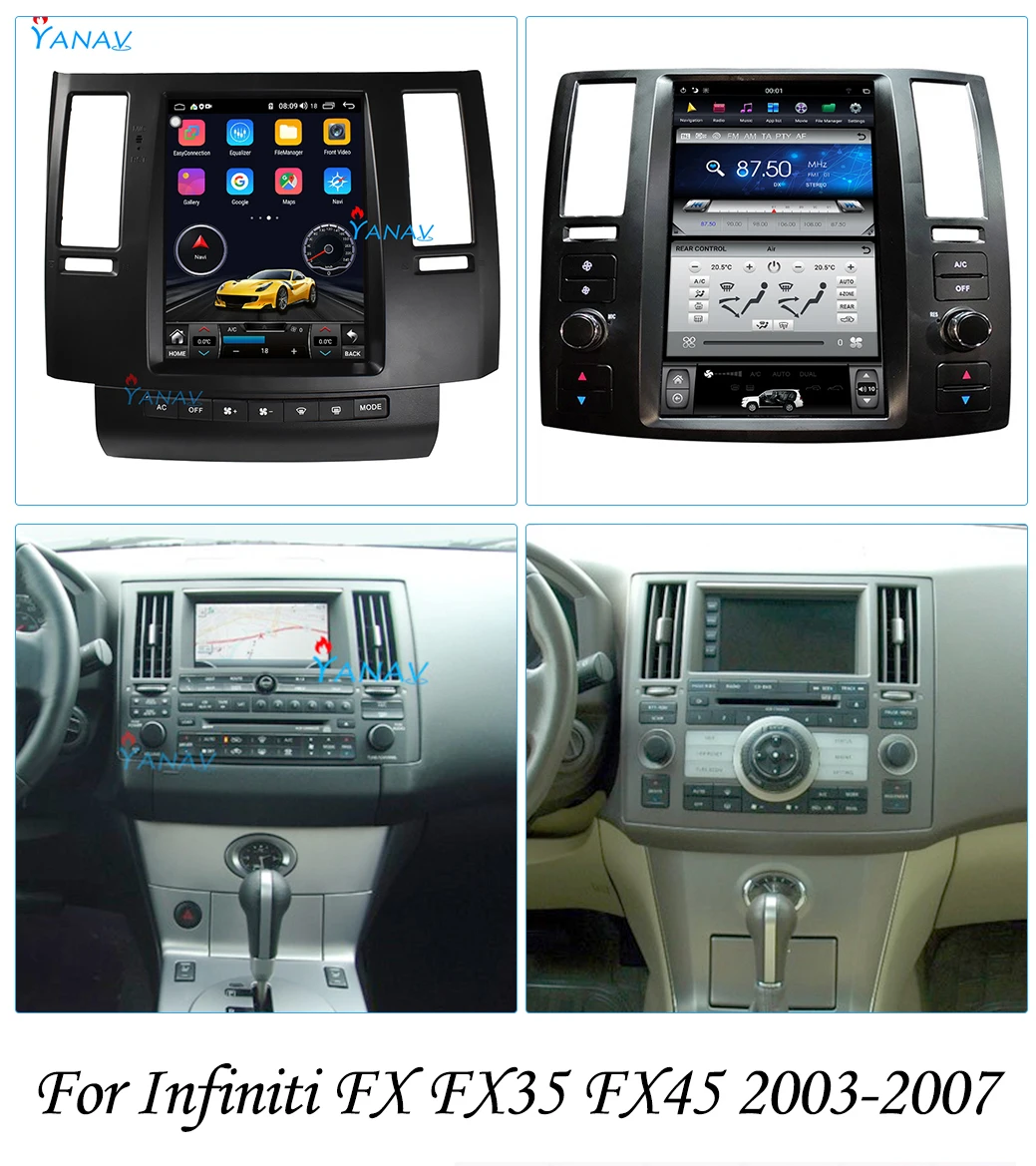 Автомобильная магнитола на платформе Android Tesla с вертикальным экраном для Infiniti FX35 FX45 2004-2010, автомобильный DVD-плеер, автомобильное стерео, голо...
Автомобильная магнитола на платформе Android Tesla с вертикальным экраном для Infiniti FX35 FX45 2004-2010, автомобильный DVD-плеер, автомобильное стерео, голо...