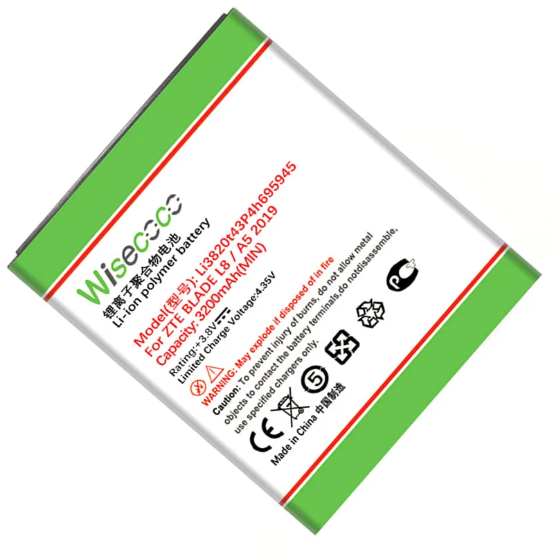 Новый аккумулятор Wisecoco Li3820t43P4h695945 для замены телефона ZTE BLADE L8 / A5 2019 | Компьютеры и