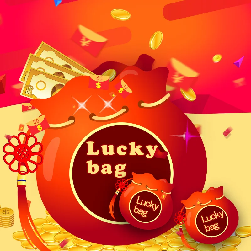 Only $2.5 get lucky bag for lucky people,you will get a great value surprise gifts.This is a random item,good luck for 2021
Only $2.5 get lucky bag for lucky people,you will get a great value surprise gifts.This is a random item,good luck for 2021