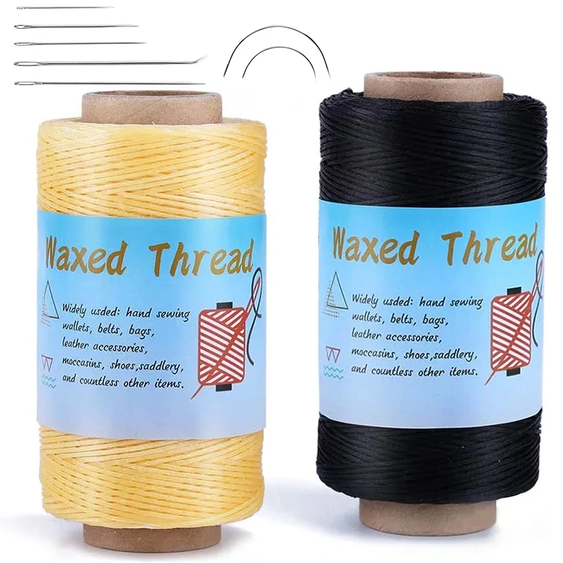 Фото Imzay 9 шт вощеный набор нитей для шитья 2 вида цветов вощеная нить с - купить