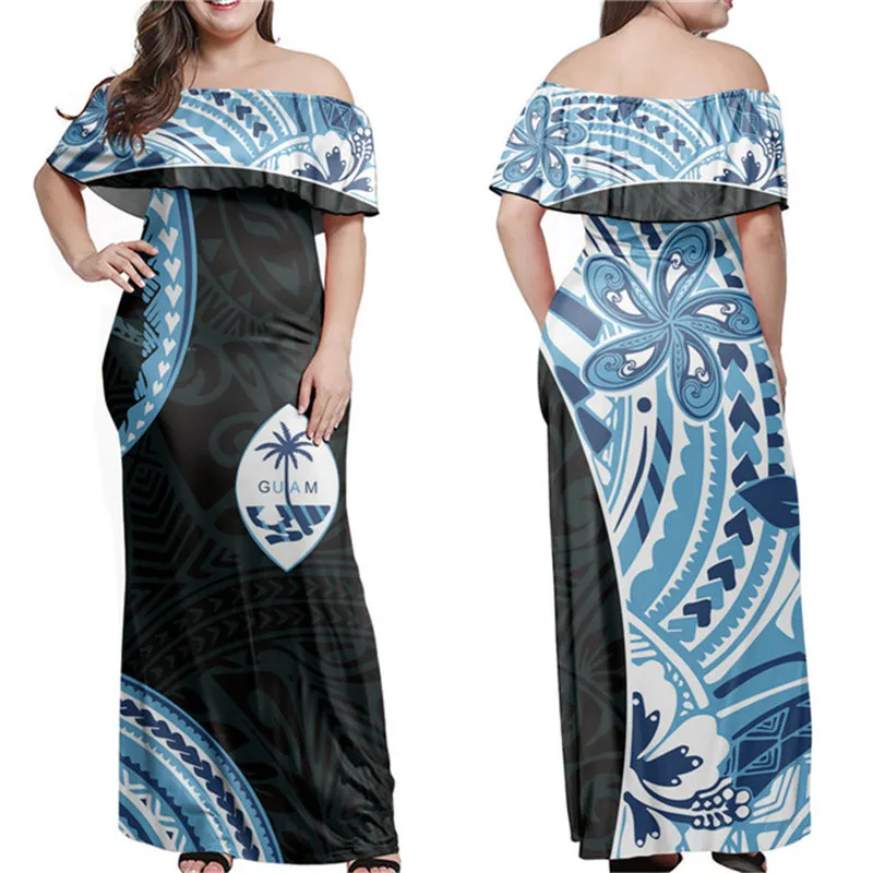 WHEREISART Maxi Dress Summer Ladies Evening Dress Polynesian Floral Design Womens Cocktail Dress Guam Island Female Clothing
WHEREISART Maxi Dress Summer Ladies Evening Dress Polynesian Floral Design Womens Cocktail Dress Guam Island Female Clothing