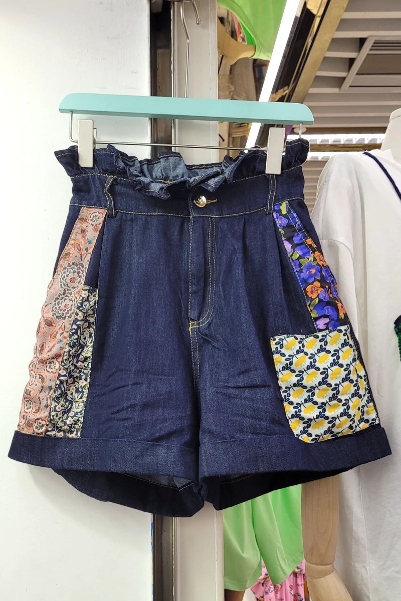 2021 Summer New Fashion Women Clothing Color Contrast Embroidery Trendy High Waist Slimming Denim Shorts Female Biker Shorts
2021 Summer New Fashion Women Clothing Color Contrast Embroidery Trendy High Waist Slimming Denim Shorts Female Biker Shorts