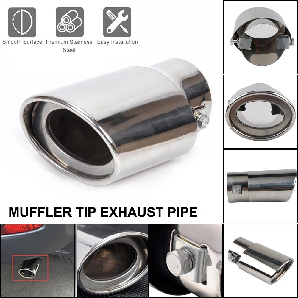 Car Exhaust Pipe Muffler Tail Pipe High Quality Universal Stainless Steel Car motorbike Exhaust systems Muffler Tip Accessories
Car Exhaust Pipe Muffler Tail Pipe High Quality Universal Stainless Steel Car motorbike Exhaust systems Muffler Tip Accessories