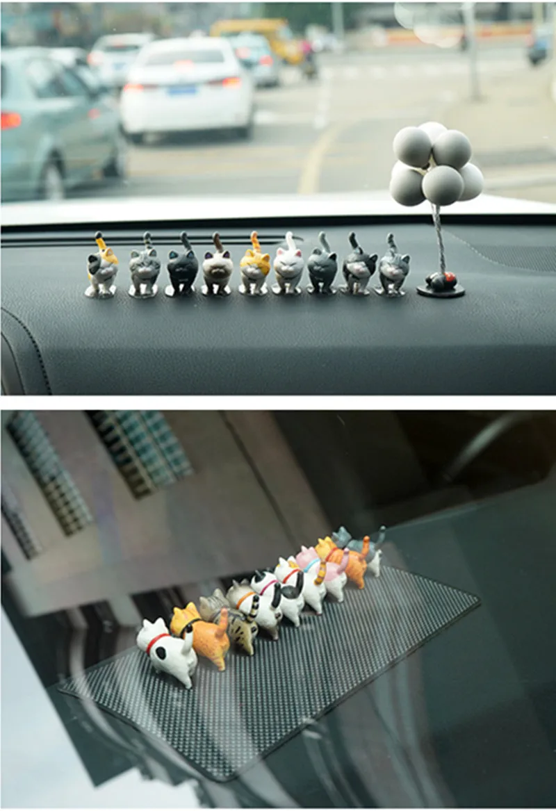 9Pcs Creative car decoration cute cat turn head doll cat car accessories toy cat micro landscape model car accessories gifts
9Pcs Creative car decoration cute cat turn head doll cat car accessories toy cat micro landscape model car accessories gifts