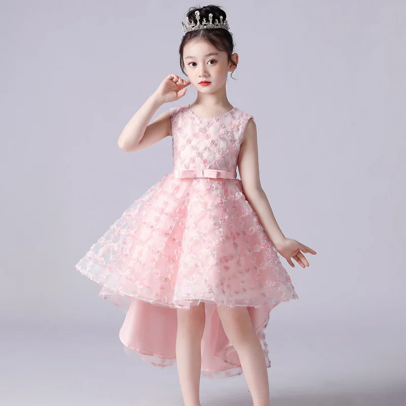 Summer Tail Pink Spot Dress Lace Female Piano Princess Children's Dress 3-12 Years Old Children's Dress Performance Clothing
Summer Tail Pink Spot Dress Lace Female Piano Princess Children's Dress 3-12 Years Old Children's Dress Performance Clothing