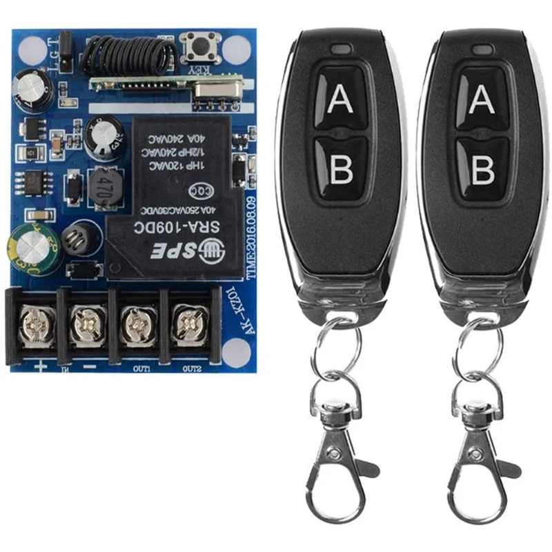 12V Remote Control Switch 40A Power Switch Radio Controller, Wireless RF Receiver Switch 3000W 433Mhz Remote
12V Remote Control Switch 40A Power Switch Radio Controller, Wireless RF Receiver Switch 3000W 433Mhz Remote