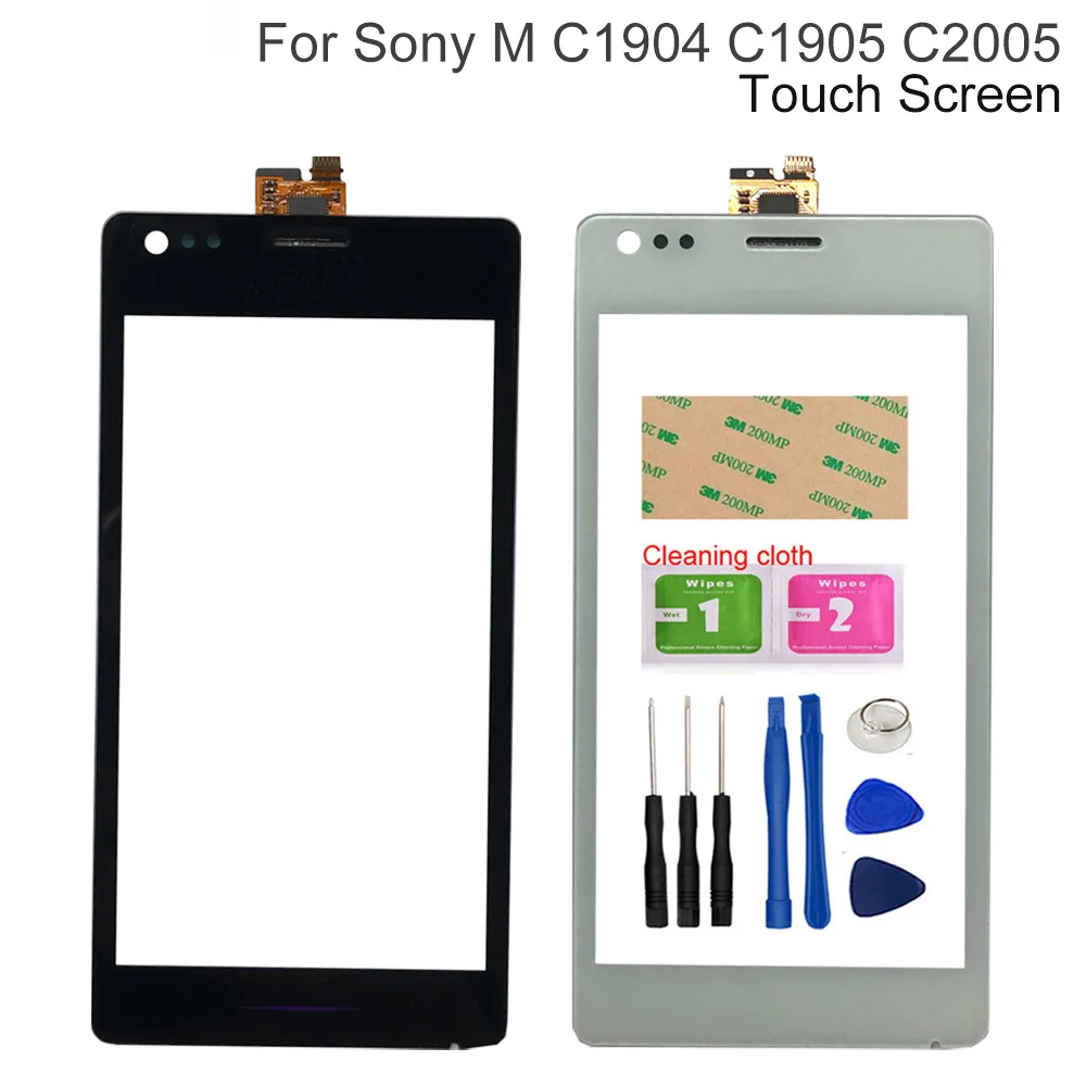 Сенсорный экран 4 0 дюйма для Sony Xperia M C1904 C1905 C2004 C2005 дигитайзер Переднее стекло