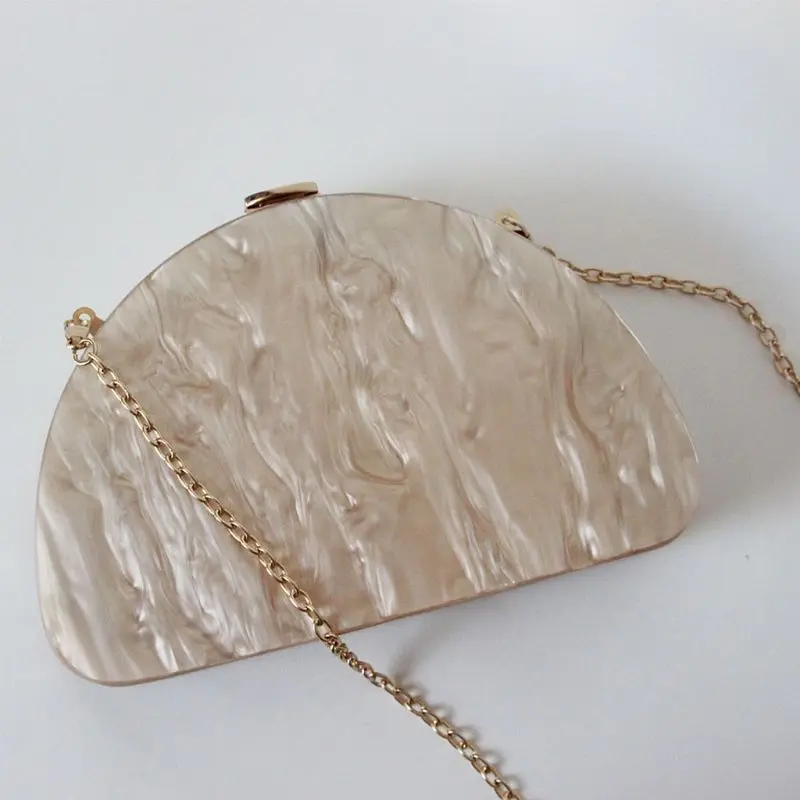 Women Clutch Semicircle Evening Bag Bridal Party Lady Acrylic Dinner Handbag Q1QA
Women Clutch Semicircle Evening Bag Bridal Party Lady Acrylic Dinner Handbag Q1QA