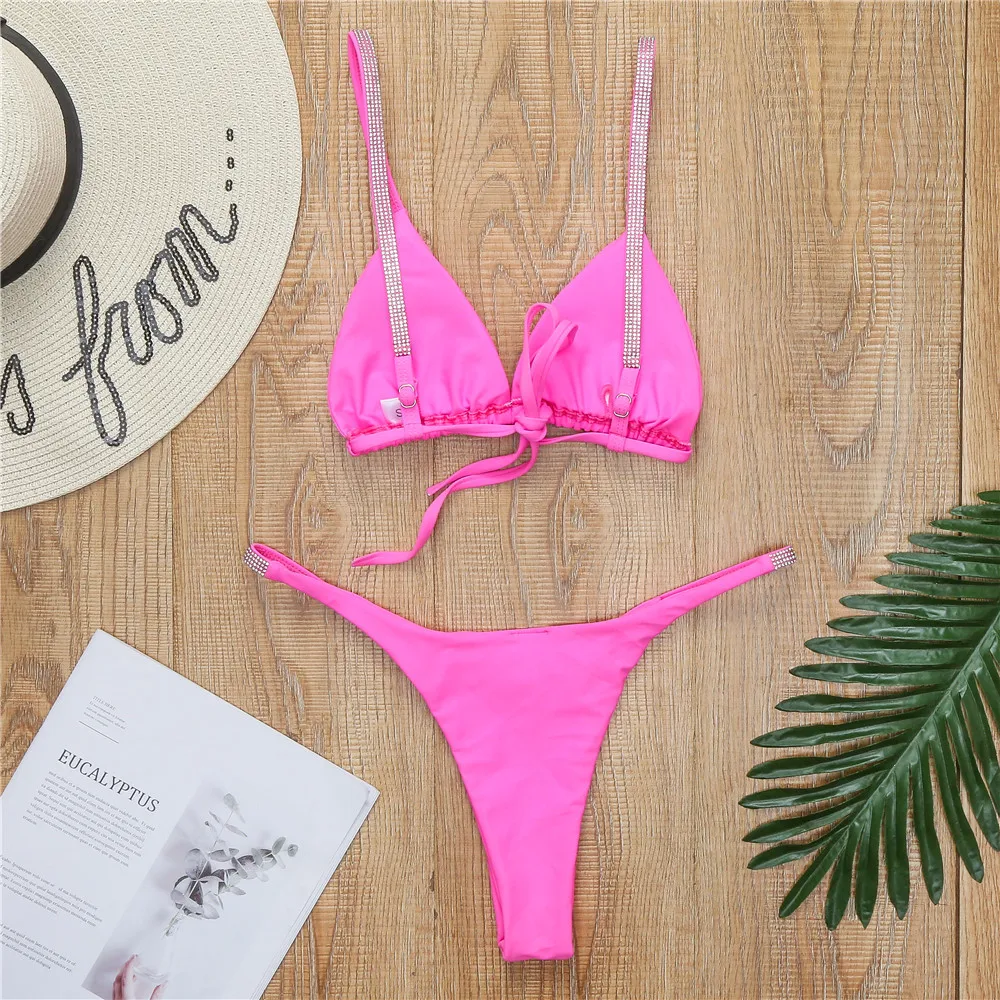 Swimwear Women 2020 Sexy Micro Bikini Brazilian Solid Black G-string Swimsuits Bathers Bathing Suit 2 Piece Set Traje De Bano
Swimwear Women 2020 Sexy Micro Bikini Brazilian Solid Black G-string Swimsuits Bathers Bathing Suit 2 Piece Set Traje De Bano