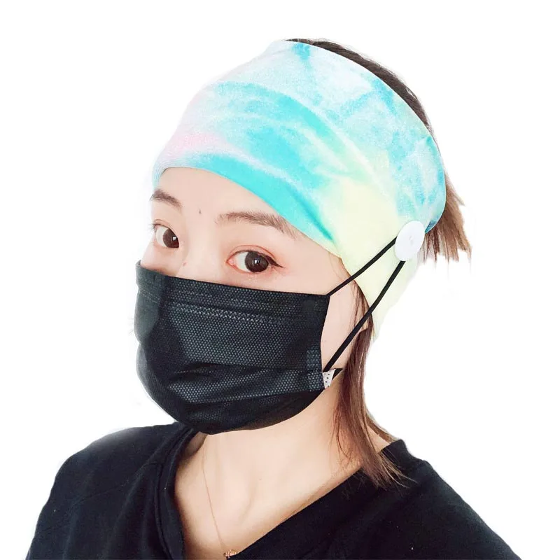 Gradient Mask Earloop Hairband Mask Ear Buckle Elastic Headband Ear Lanyard Holder Sports Headbands With Button party favor
Gradient Mask Earloop Hairband Mask Ear Buckle Elastic Headband Ear Lanyard Holder Sports Headbands With Button party favor
