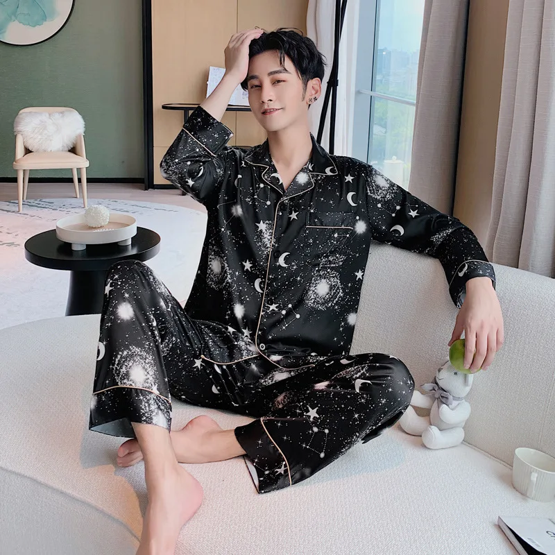 Women Spring Autumn Long Sleeve Sleepwear Pijamas Suit Plus Size Print Sleep Set Couple Pajamas Set Casual Loose Home Clothes
Women Spring Autumn Long Sleeve Sleepwear Pijamas Suit Plus Size Print Sleep Set Couple Pajamas Set Casual Loose Home Clothes