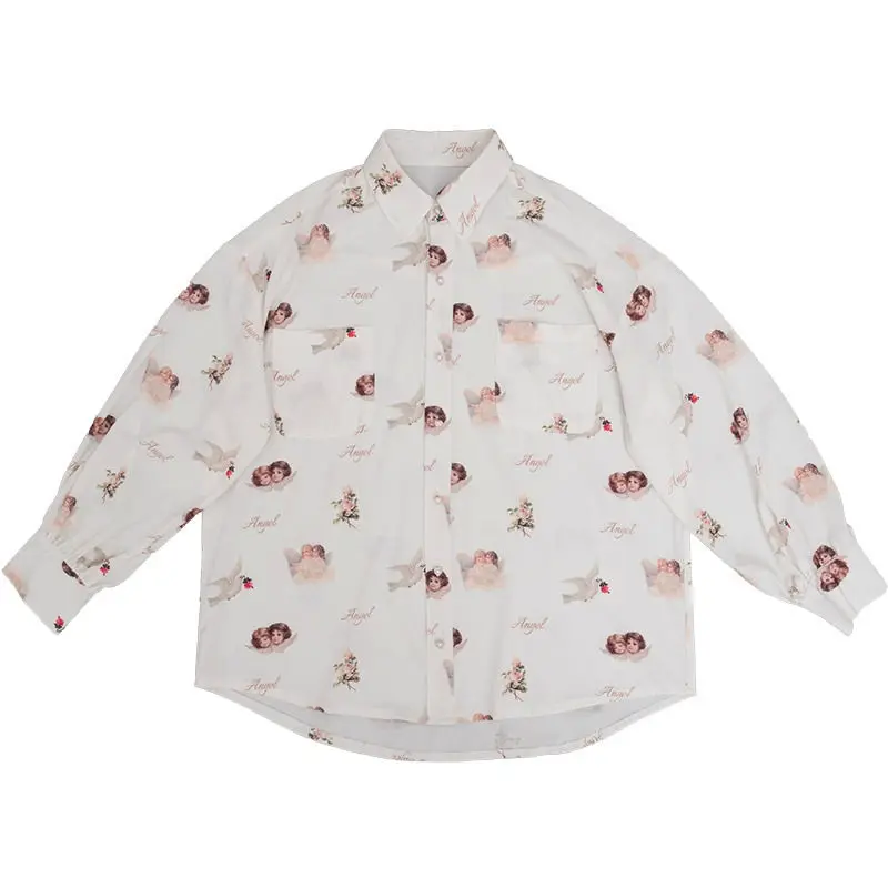 2021 Autumn Fashion Womens Long Sleeve Angel Print Loose Shirts Blouses Lantern Sleeve Casual Blouse Shirts
2021 Autumn Fashion Womens Long Sleeve Angel Print Loose Shirts Blouses Lantern Sleeve Casual Blouse Shirts