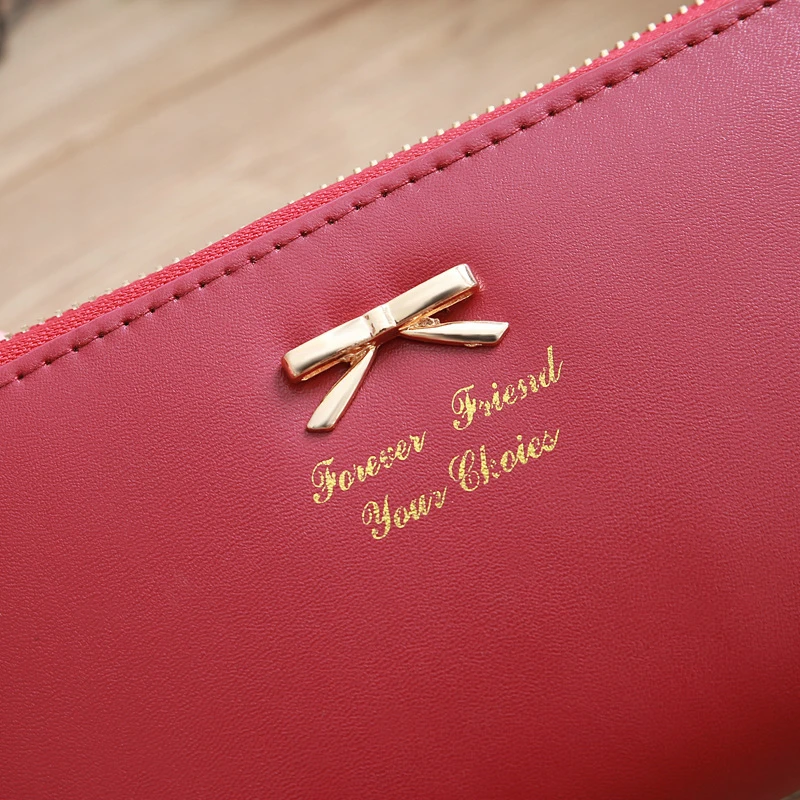Women Long Wallet Bowknot Fashion Gift Lovely ID Credit Card Holder Money Bag Kawaii Lady Portable For Girls Female Long Purse 
Women Long Wallet Bowknot Fashion Gift Lovely ID Credit Card Holder Money Bag Kawaii Lady Portable For Girls Female Long Purse