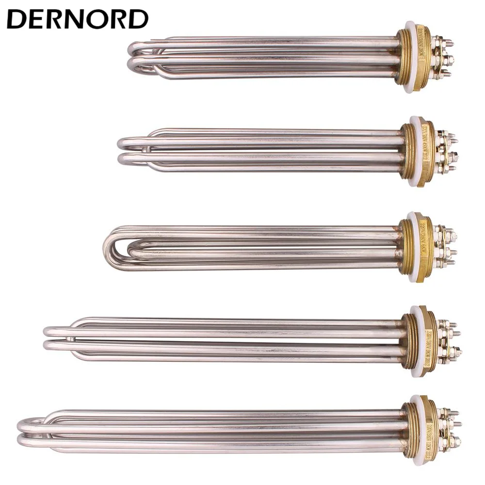 Нагревательный элемент для водонагревательной трубы DERNORD DN40 220 В/380 В 3 кВт 1 5 6 9 12 с