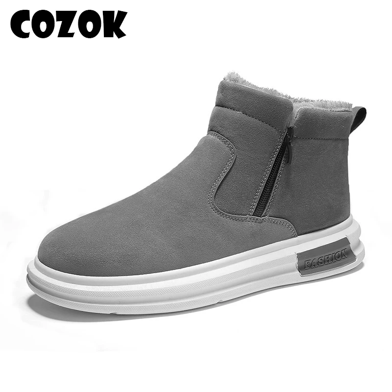 Men Snow Boots Leather Comfortable Plus Velvet Warm High-top Winter Zip Opening Boots 2021 Men's Outdoor Travel Casual Footwear
Men Snow Boots Leather Comfortable Plus Velvet Warm High-top Winter Zip Opening Boots 2021 Men's Outdoor Travel Casual Footwear
