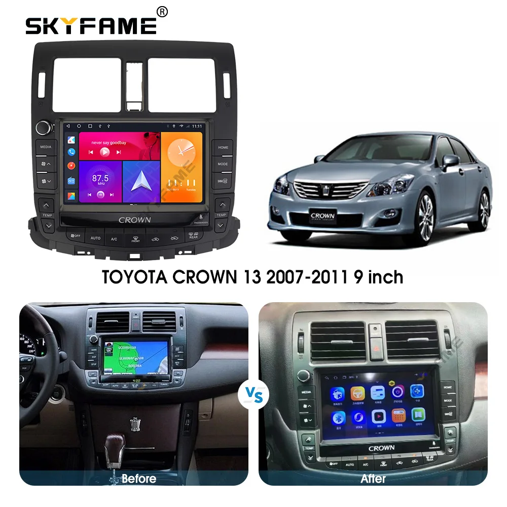 Автомобильная навигационная система SKYFAME, мультимедийный плеер на Android для TOYOTA CROWN 13-го 2007-2011, автомобильная стереосистема на Android
Автомобильная навигационная система SKYFAME, мультимедийный плеер на Android для TOYOTA CROWN 13-го 2007-2011, автомобильная стереосистема на Android