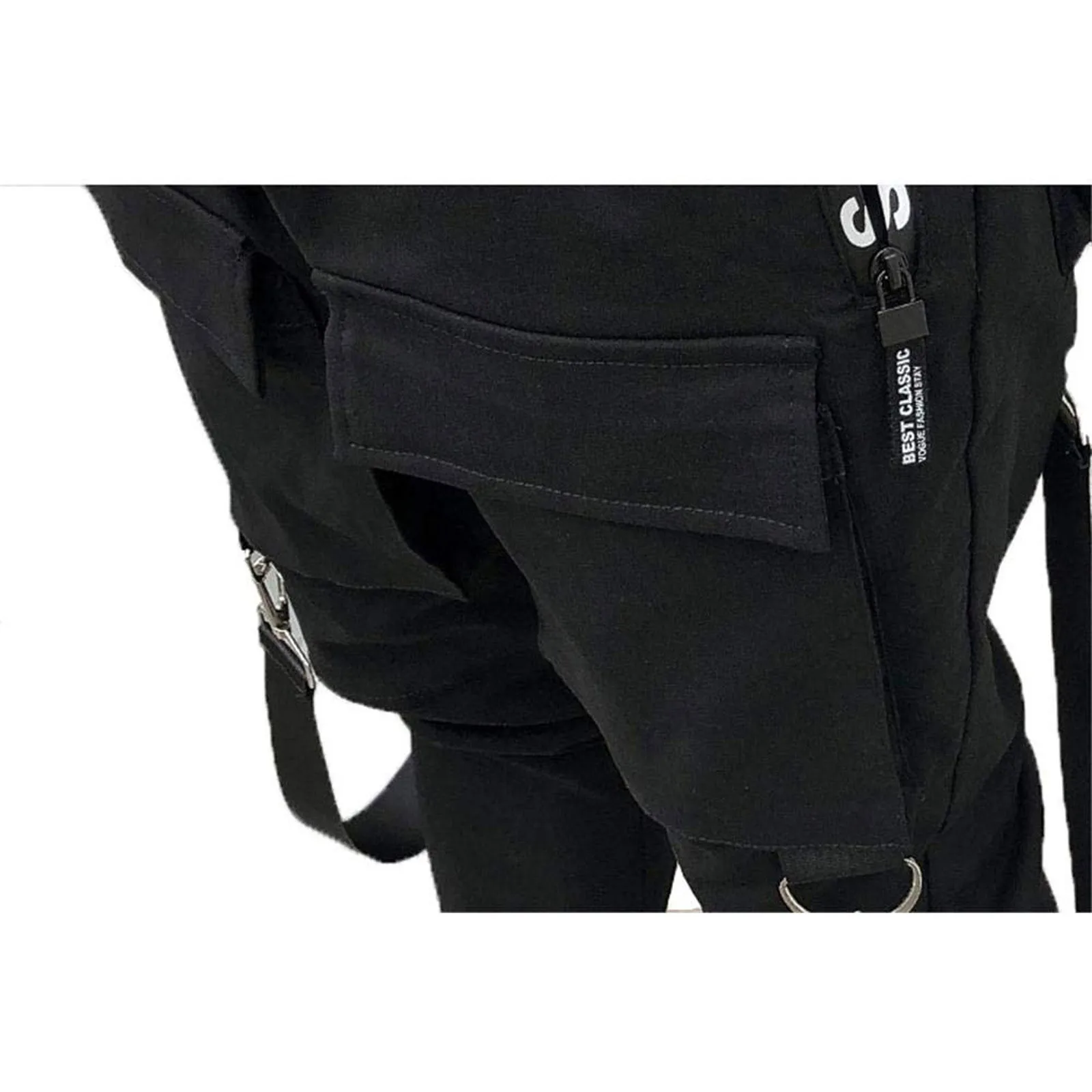 Casual Pants Men's Side Pockets Cargo Pencil Pants 2021 Ribbons Black Tight Hip Hop Casual Male Joggers Fashion Streetwear Pants
Casual Pants Men's Side Pockets Cargo Pencil Pants 2021 Ribbons Black Tight Hip Hop Casual Male Joggers Fashion Streetwear Pants