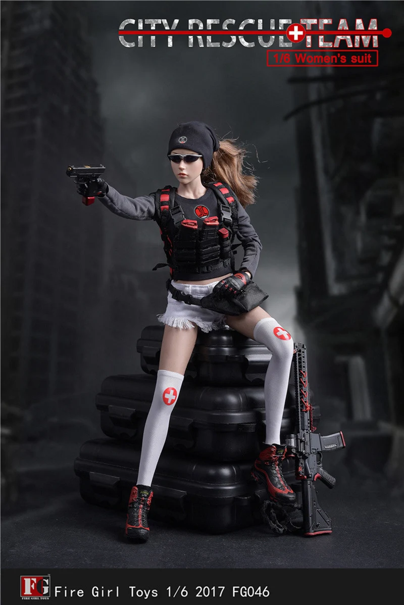 Игрушки Масштаб 1/6 FG046, медицинский солдат, городская Спасательная команда, комплект одежды для 12 дюймов, Женская экшн-фигурка, тело
Игрушки Масштаб 1/6 FG046, медицинский солдат, городская Спасательная команда, комплект одежды для 12 дюймов, Женская экшн-фигурка, тело