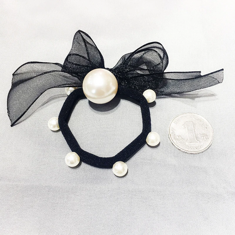 Small Bowknot Ponytail Holder Pearl Woman Hair Accesoires Elastic Hair Band 
Small Bowknot Ponytail Holder Pearl Woman Hair Accesoires Elastic Hair Band