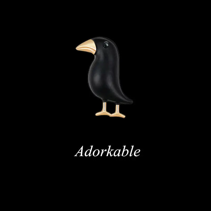 Dear-you Creative cute black crow brooch wild animal badge corsage collar pin jewelry
Dear-you Creative cute black crow brooch wild animal badge corsage collar pin jewelry