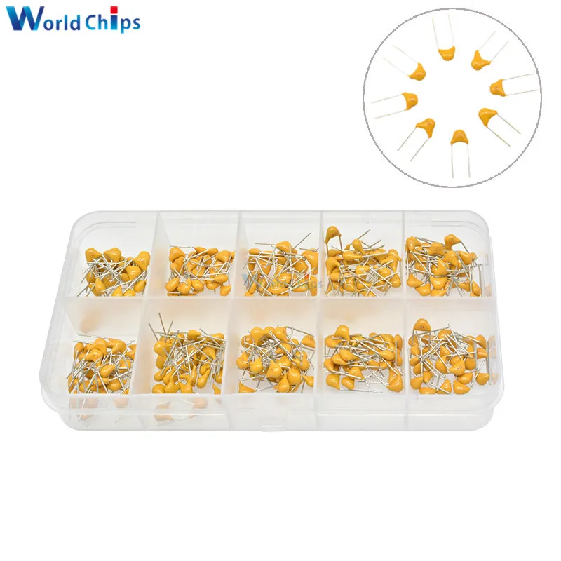 300 шт. 10 значений 10pf ~ 10nF 50 в 10pF 20pF 30pF 47pF 56pF 68pF 100pF 1nF 100nF монолитный многослойный