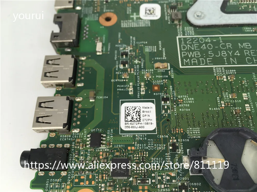 yourui For Dell inspiron 5421 laptopmotherboard 0272PH 272PH 12204-1 PWB 5J8Y4 with i7-3537u CPU DDR3 Fully test ok
yourui For Dell inspiron 5421 laptopmotherboard 0272PH 272PH 12204-1 PWB 5J8Y4 with i7-3537u CPU DDR3 Fully test ok