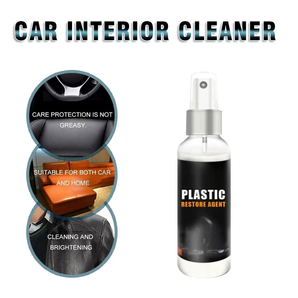 Car Interior Plastic Part Retreading Agent Car Maintenance Rubber Leather Restorer Refurbishment Dashboard Seat Coating Cleaner
Car Interior Plastic Part Retreading Agent Car Maintenance Rubber Leather Restorer Refurbishment Dashboard Seat Coating Cleaner