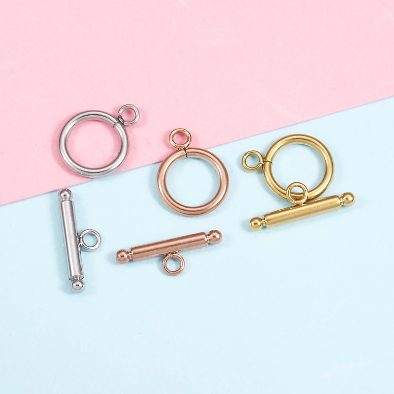 5 Sets Stainless Steel OT Toggle Clasp Hooks Connectors for DIY Necklaces Bracelets Jewelry Gifts Making Accessories Supplies
5 Sets Stainless Steel OT Toggle Clasp Hooks Connectors for DIY Necklaces Bracelets Jewelry Gifts Making Accessories Supplies