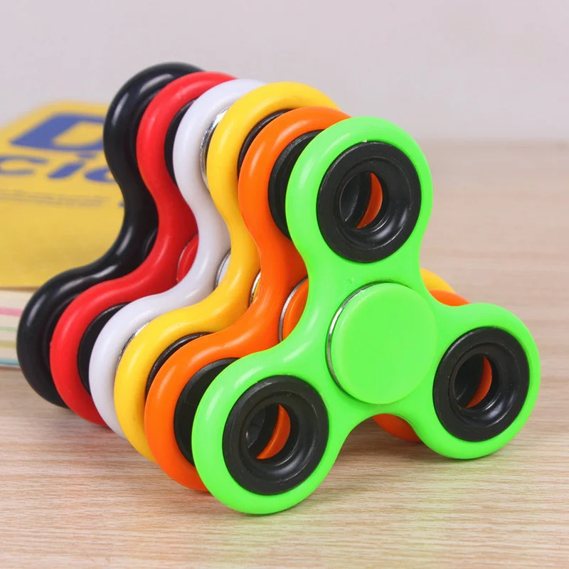 

For Autism ADHD Anti Stress ABS Fidget Spinner EDC Spinner Tri-Spinner High Quality Adult Kids Funny Sensory Toys Cheap Stuff