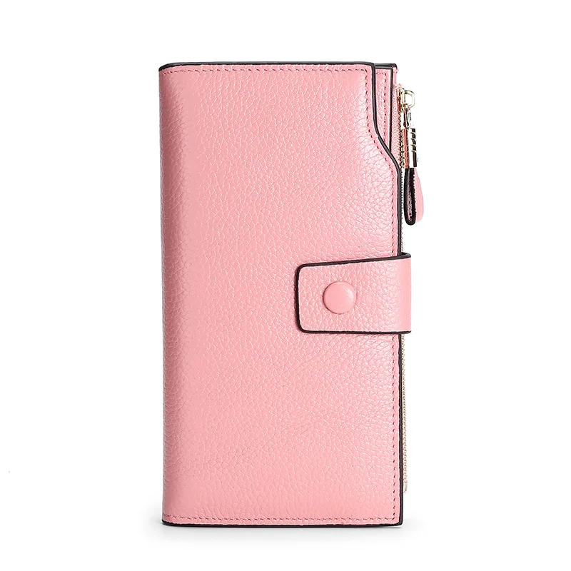 Fashion Women Wallets Genuine Leather Long Large Capacity Zipper Card Holder Purse Phone Wallet
Fashion Women Wallets Genuine Leather Long Large Capacity Zipper Card Holder Purse Phone Wallet