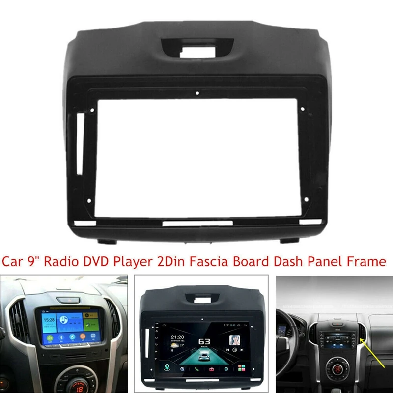 9 Inch Radio Fascias for Isuzu D-Max for Chevrolet Trailblazer 2 Din DVD Stereo Panel Dashboard Installation Frame
9 Inch Radio Fascias for Isuzu D-Max for Chevrolet Trailblazer 2 Din DVD Stereo Panel Dashboard Installation Frame
