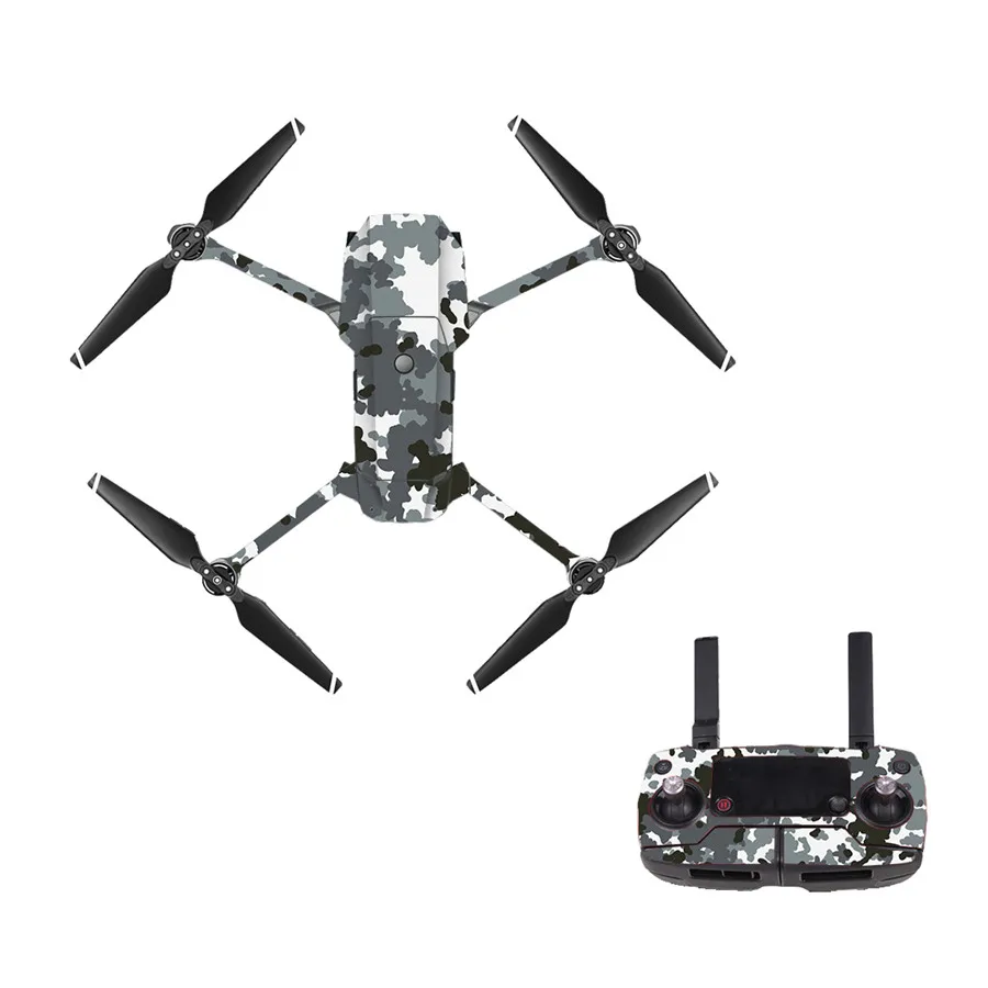 Стильная камуфляжная наклейка 27 стилей для дрона DJI Mavic Pro + пульт дистанционного