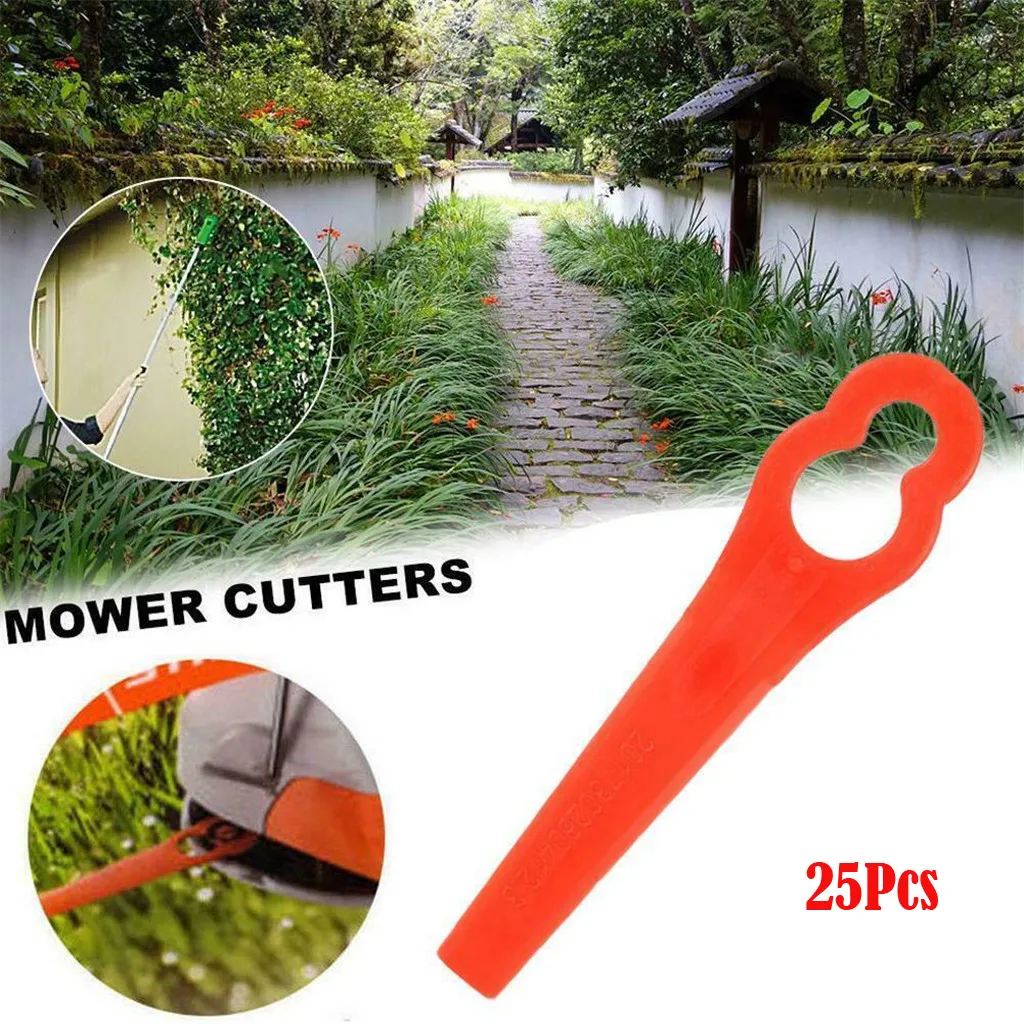 

Plastic Cutting Blade 100 Pcs Mower Blades for RT250 Garden Lawn Trimmer Accessories Lawn Mower Trimmer Cutters Lawn Mower 2019