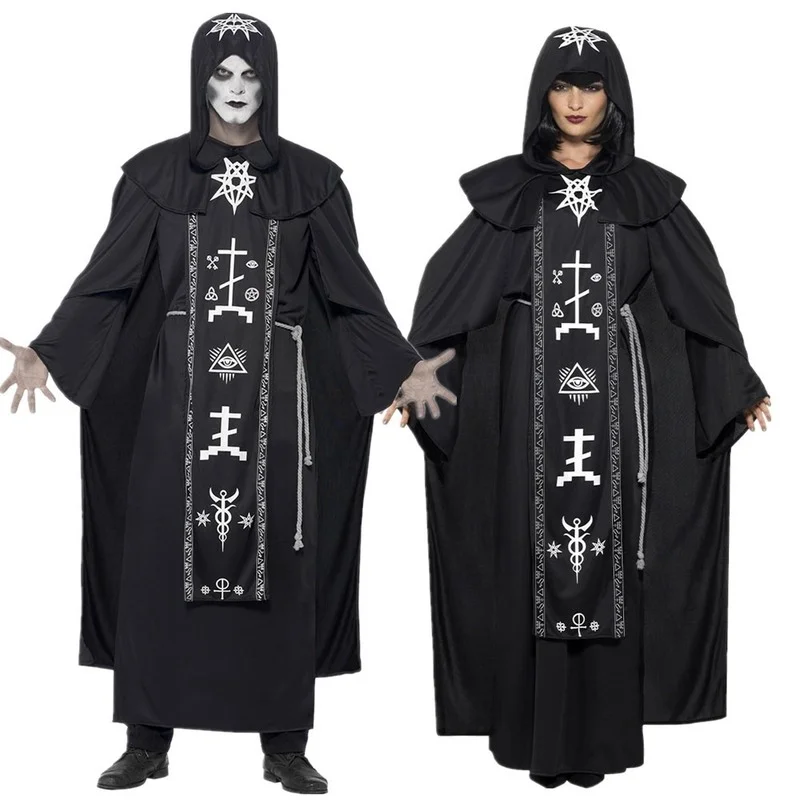 Halloween Adult Costume couple wizard robe cospaly costume magician Vampire Costume
Halloween Adult Costume couple wizard robe cospaly costume magician Vampire Costume