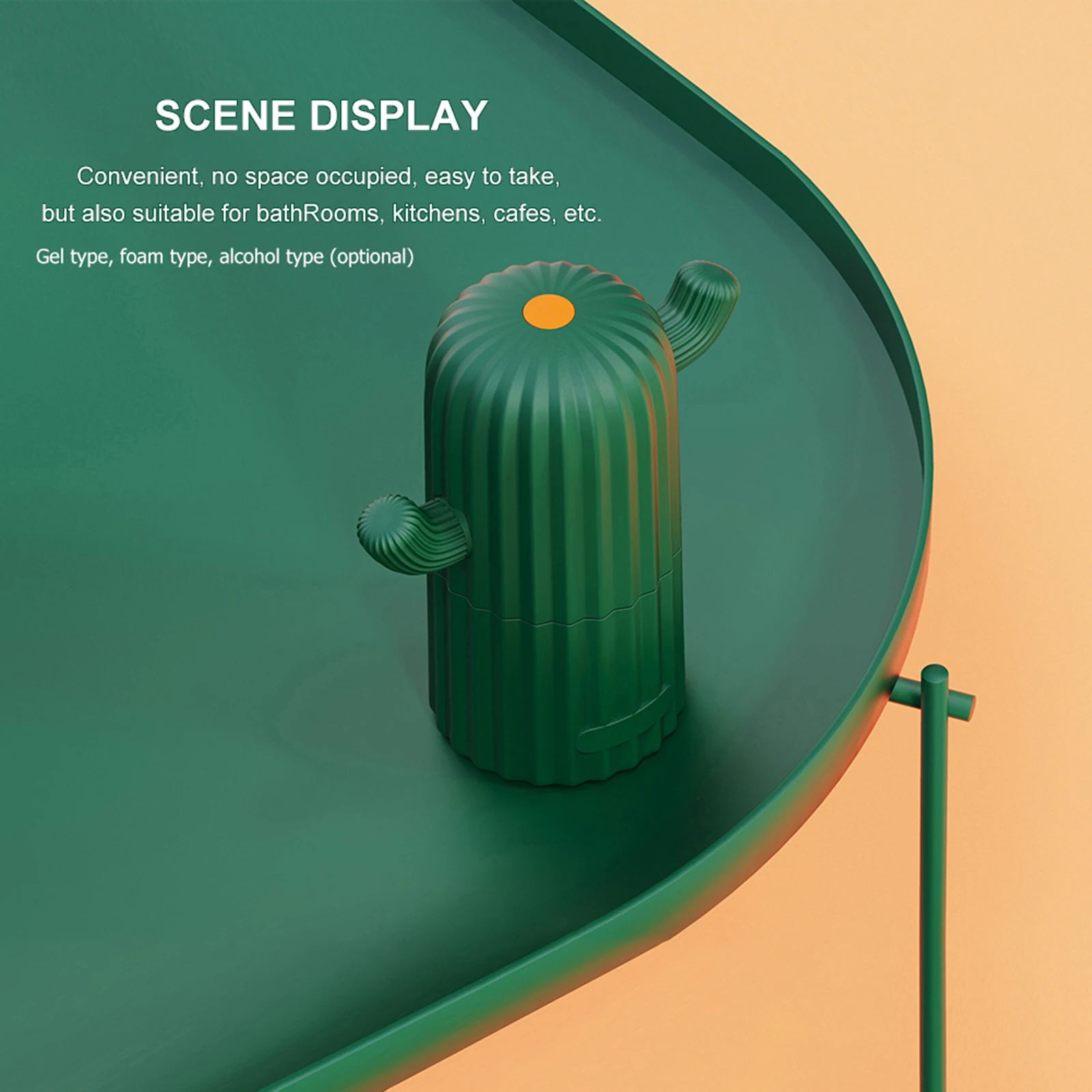 Cactus Automatic Sensor Hand Sanitizer Dispenser Soap Kitchen Toilet Bathroom Waterproof Infrared Non-Contact Type | Обустройство