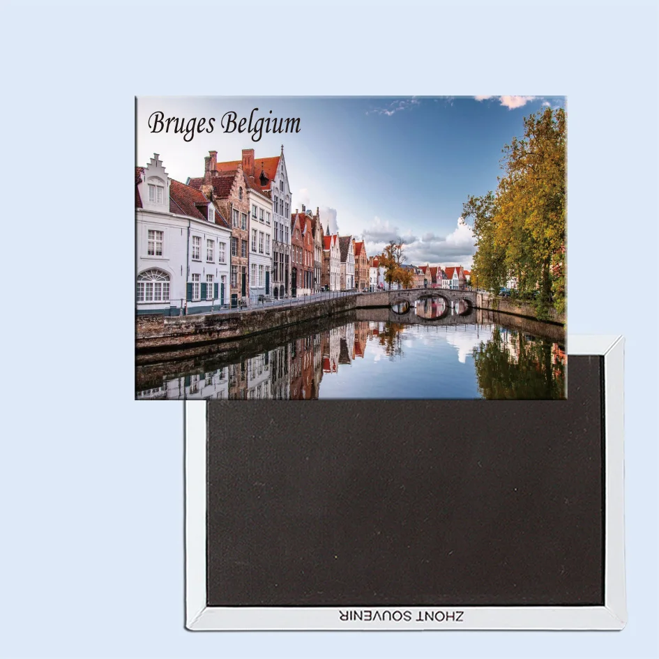 

Bruges，Belgium tourist souvenirs,magnetic fridge magnets,Rigid Fridge Magnets,Tourist Memorabilia Gift Decoration Magnets