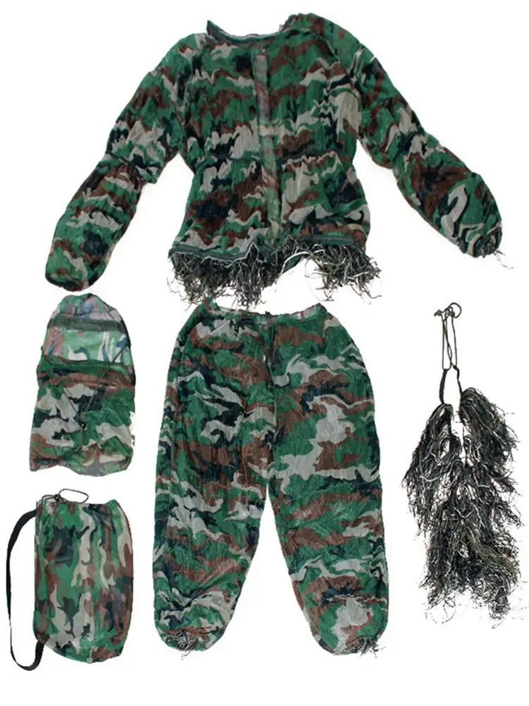 Jungle Wool Five-piece Camouflage Clothing Real CS Clothing Sniper Camouflage Clothing Eating Chicken Clothing 
Jungle Wool Five-piece Camouflage Clothing Real CS Clothing Sniper Camouflage Clothing Eating Chicken Clothing