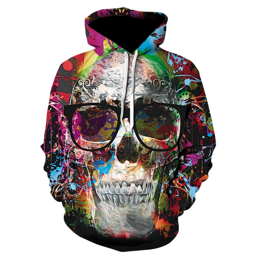 New Hot Unisex Sweatshirt 3d-printed Skull Hoodie Coat Men's Casual High Street Hoodie Autumn Pullover
New Hot Unisex Sweatshirt 3d-printed Skull Hoodie Coat Men's Casual High Street Hoodie Autumn Pullover