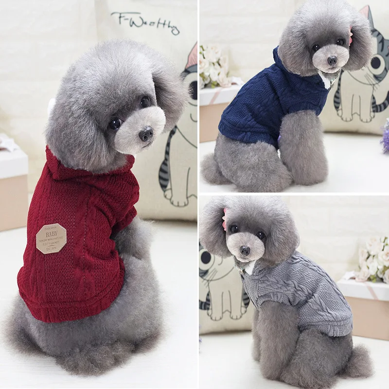 Dog Knitted Sweater Plush Pet Thick Warm Clothes Soft Comfortable Puppy Coat Autumn And Winter Teddy Dog Sportswear Pet Hoodie
Dog Knitted Sweater Plush Pet Thick Warm Clothes Soft Comfortable Puppy Coat Autumn And Winter Teddy Dog Sportswear Pet Hoodie