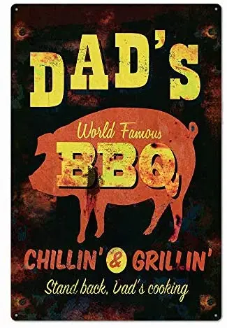 Dad ’BBQ Novelty Parking Retro Metal Tin Sign Plaque Poster Wall Decor Art Shabby Chic Gift Suitable 12x8 Inch
Dad ’BBQ Novelty Parking Retro Metal Tin Sign Plaque Poster Wall Decor Art Shabby Chic Gift Suitable 12x8 Inch
