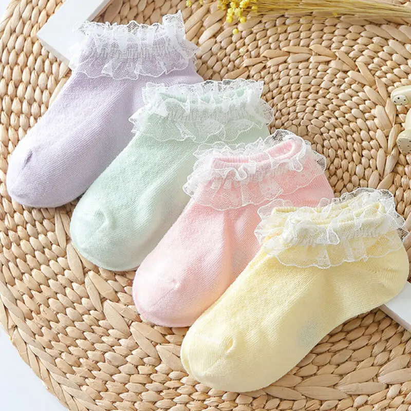 Baby Girls Socks Solid Cotton Cute Socks Kids Socks Cotton Lace Breathable Tutu Socks Frilly Ankle Socks 0-5 Years
Baby Girls Socks Solid Cotton Cute Socks Kids Socks Cotton Lace Breathable Tutu Socks Frilly Ankle Socks 0-5 Years