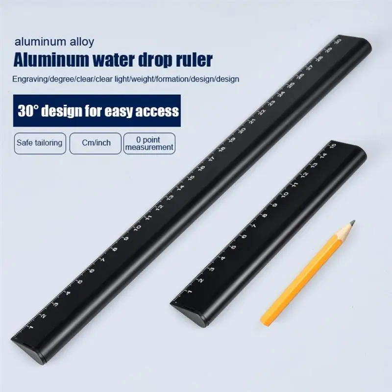 Drawing Ruler 30 Degree Bevel Bulit In Pencil Woodworking Aluminum Alloy Metric Ruler Carpenter Line Gauge Mapping Tools New
Drawing Ruler 30 Degree Bevel Bulit In Pencil Woodworking Aluminum Alloy Metric Ruler Carpenter Line Gauge Mapping Tools New