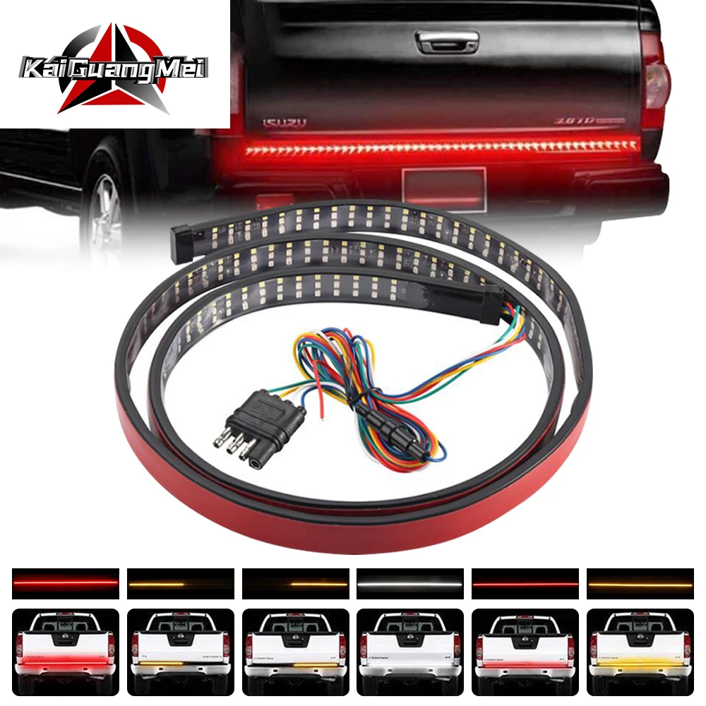 12v Truck Tailgate LED Strip Three Rows 6 Mode Waterproof Pickup LED Tail Light Brake Warning Lamp Turn Signal Reverse 1.2m/1.5m
12v Truck Tailgate LED Strip Three Rows 6 Mode Waterproof Pickup LED Tail Light Brake Warning Lamp Turn Signal Reverse 1.2m/1.5m