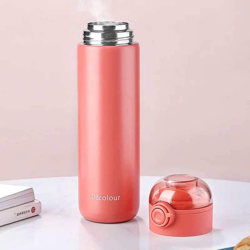 Thermos Water Bottle 304 Stainless Steel Vacuum Flask Bottles Buckle Leakproof Thermal Mugs 380ml 420ml | Дом и сад