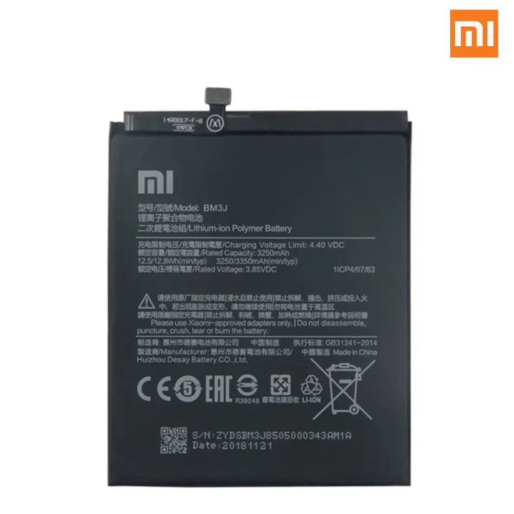 Аккумулятор BM3J оригинального размера на 3350 мА · ч батарея для Xiaomi 8 Lite MI8