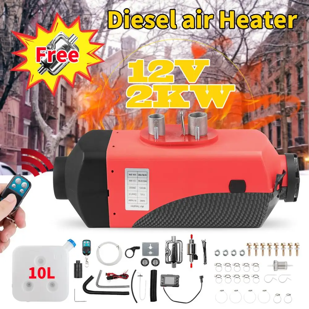 12V 2000W Car Heater Diesel Air Heater Thermostat Old Remote Control 2KW 10L Fuel Tank for Car Truck Motorhome Red Color
12V 2000W Car Heater Diesel Air Heater Thermostat Old Remote Control 2KW 10L Fuel Tank for Car Truck Motorhome Red Color